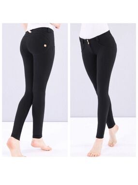 Freddy WR.UP black low rise leggings pants Sz S